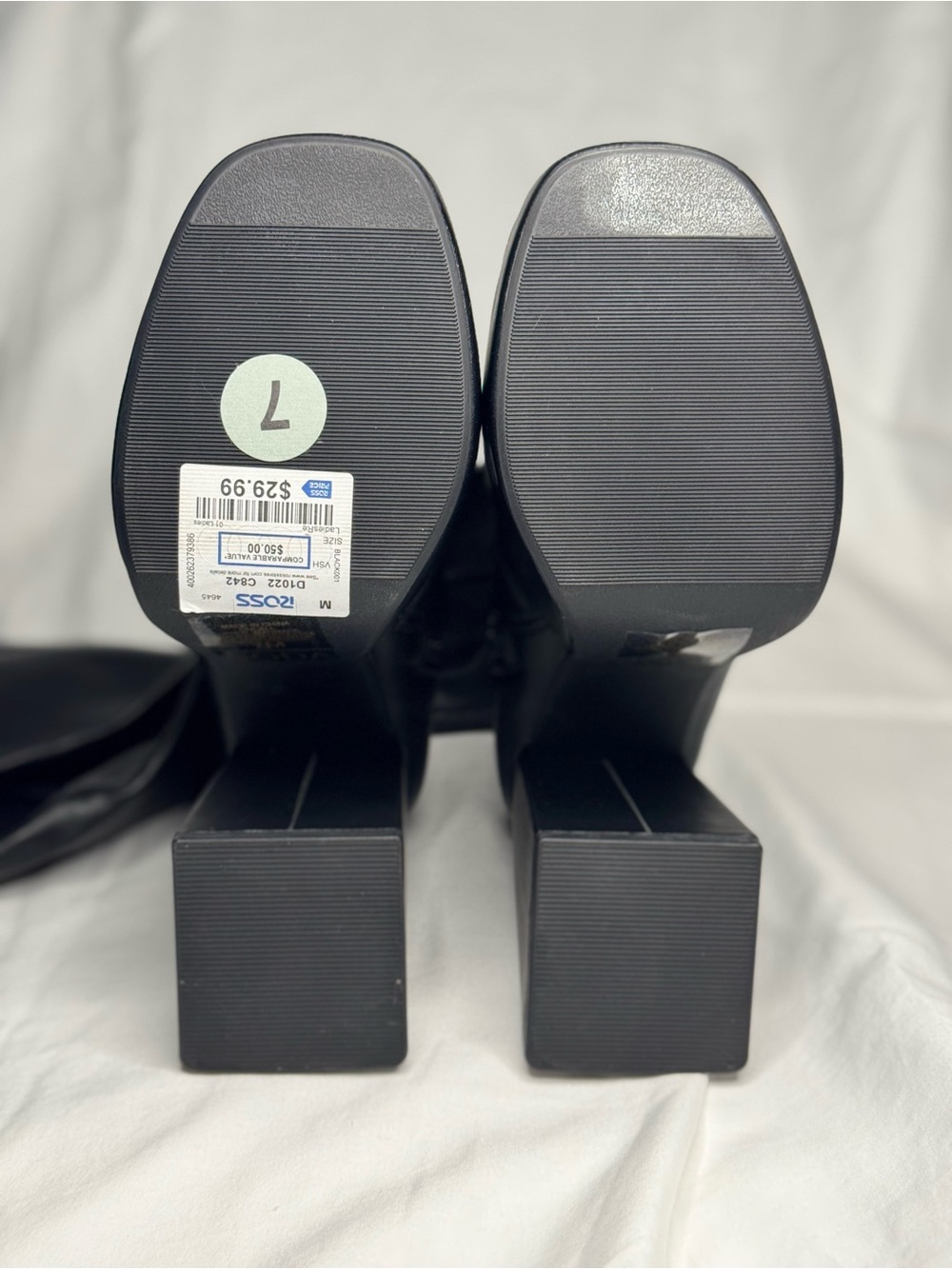 Black Over The Knee Chunky Platform Boots - Picture 2 of 4